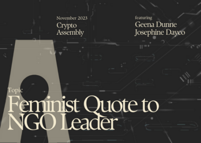 Feminist Quote to NGO Leader