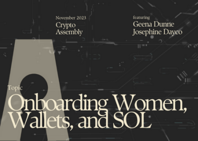 Onboarding Women, Wallets, and SOL