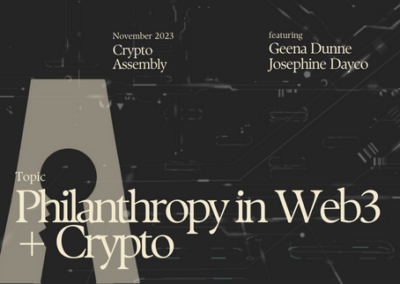 Philanthropy in Web3 + Crypto