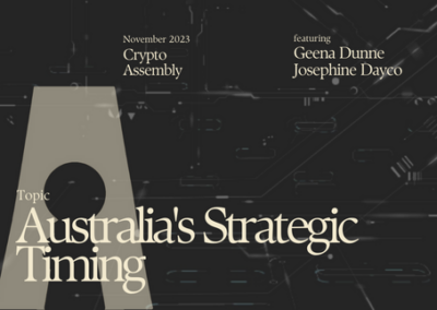 Australia’s Strategic Timing